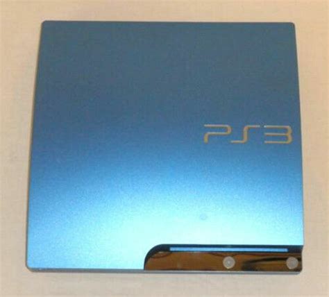 Sony Playstation 3 Slim Launch Edition 320gb Splash Blue Console For