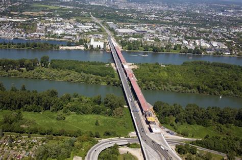 Luftaufnahme Wiesbaden Baustelle Zum Sanierung Und Instandsetzung Des