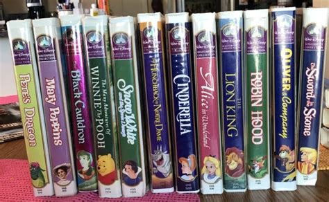 Lot Cassettes Vhs Walt Disney Collection Chef D Uvre Cendrillon