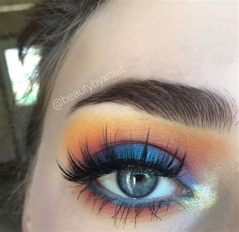 Sunset Inspired Colorful Makeup Using The Morphe Brushes 35b Palette