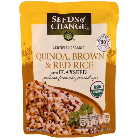 Seeds Of Change Organic Quinoa Brown Red Rice With Flaxseed 8 5