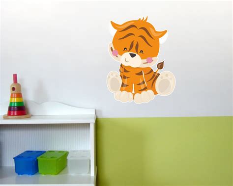 Wandtattoo Tiger Aus Dem Dschungel Als Kinderzimmer Deko