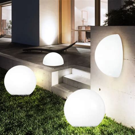 Lampe Solaire D Ext Rieur Sph Rique Demi Boule Led Applique Spots