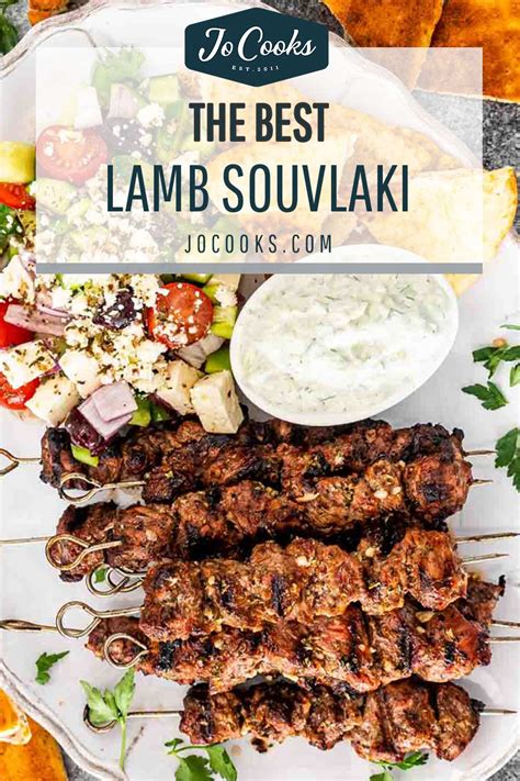 Lamb Souvlaki With Tzatziki