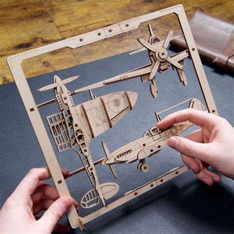 Avion De Chasse Ugears Puzzle D En Bois