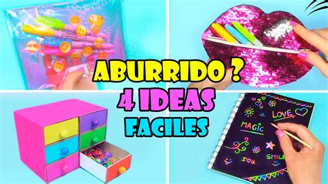 4 Ideas de Manualidades Cuando estás Aburrido YouTube