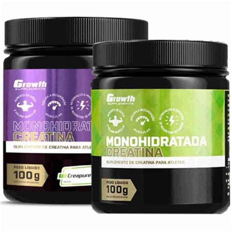 Kit Creatina 100g Monohidratada Creatina 100g Creapure Growth