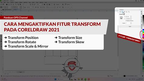 Cara Memunculkan Transform Di CorelDraw 2021 YouTube