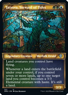 Tatyova Steward Of Tides Variant MtG Art From Dominaria United Set