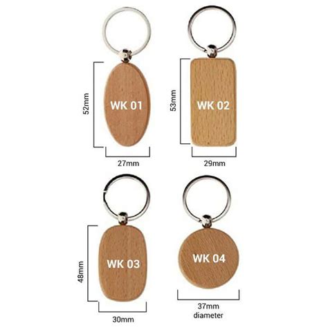 Wooden Keychain Wooden Key Holder With Logo Printing