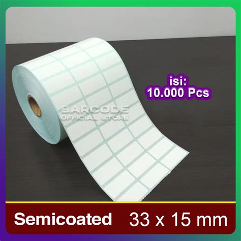 Jual Kertas Stiker X Mm X Mm X Label Barcode Semicoated