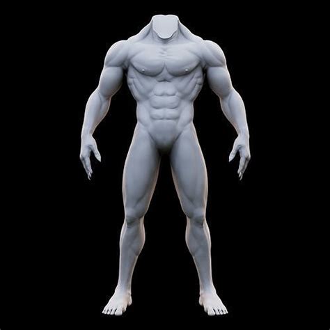 Human Muscular Body 3D model | CGTrader