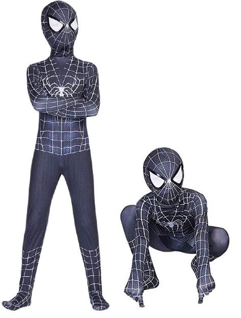 STRÓJ PRZEBRANIE KOSTIUM SPIDERMAN BLACK SPIDER MAN PAJĄK CZARNY 128