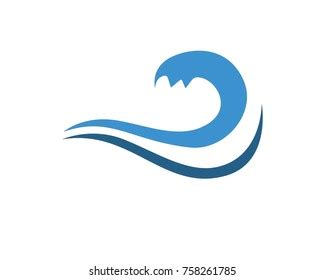 Wave Water Logos Template Stock Vector Royalty Free 758261785