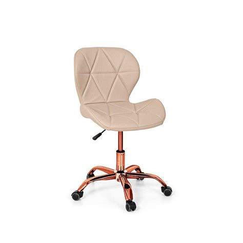 Cadeira Office Eiffel Slim Base Giratoria Nude Extra