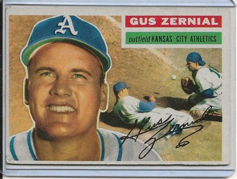 Topps White Back Gus Zernial For Sale Online Ebay