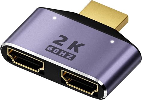 Qianrenon Hdmi Entr E Sortie R Partiteur Adaptateur K Hz Hdmi