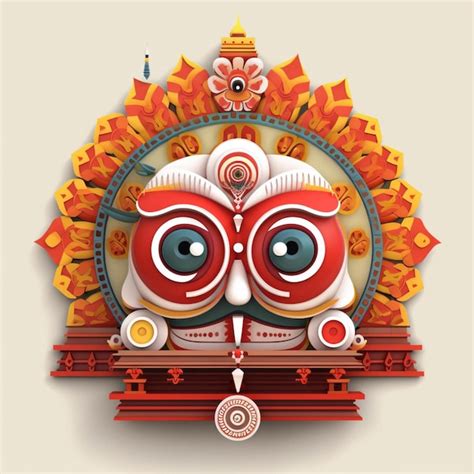 Jagannath rath yatra festival india ilustración Foto Premium