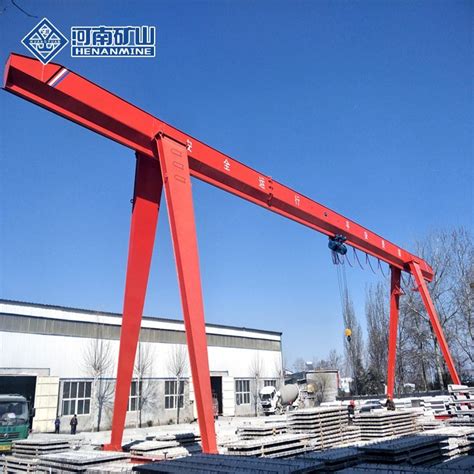 Henan Mine Excellent Single Girder Gantry Crane 10t China Single