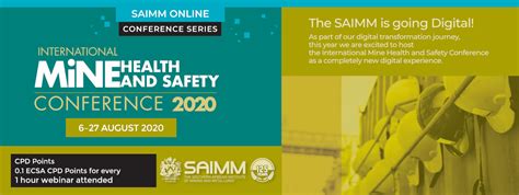 Saimm International Mine Health And Safety Online Conference