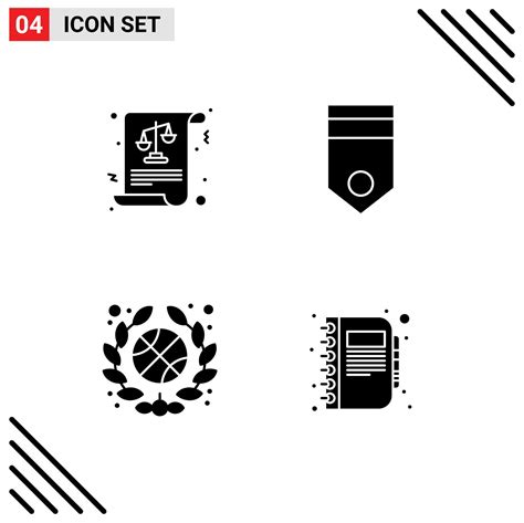 Pack Of Modern Solid Glyphs Signs And Symbols For Web Print Media Such