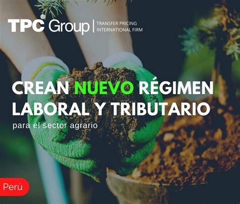 Crean Nuevo R Gimen Laboral Y Tributario Para El Sector Agrario Tpc Group