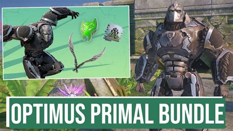 OPTIMUS PRIMAL BUNDLE IN FORTNITE Gameplay Review YouTube