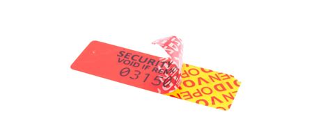 X Safe X Mm Dual Colour Total Transfer Tamper Evident Labels