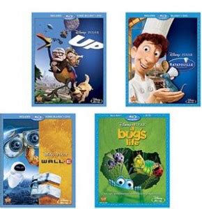 Pixar DVD Blu Ray Combo Sets 15 Ea Shipped UP Wall E Ratatouille