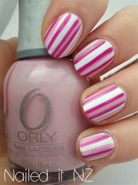 Easy striped nail art tutorial - on YouTube