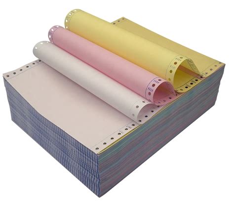 Excellent Printed Form 3 Plys Ncr Paper Carbonless Paper Continuous