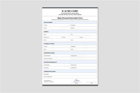 simple form template brandpacks