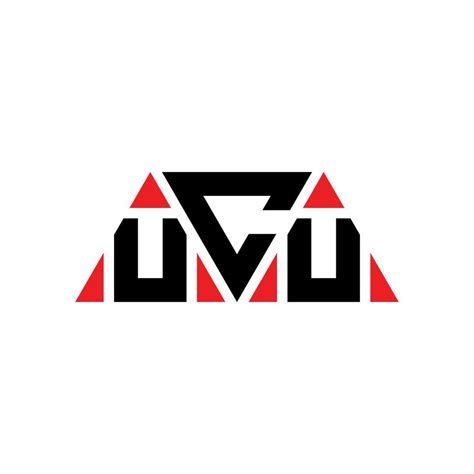 UCU triangle letter logo design with triangle shape. UCU triangle logo design monogram. UCU ...