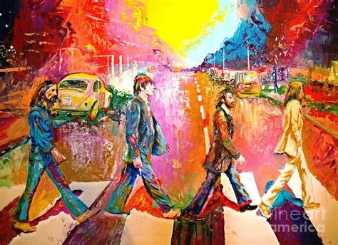 Beatles Abbey Road Painting by Leland Castro