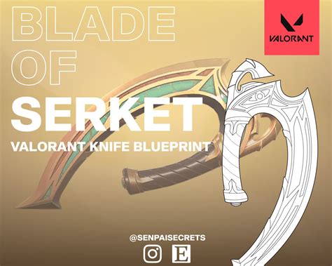 Valorant Blade Of Serket Sarmad Knife Blueprint Valorant Skins Melee