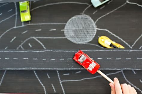 Build A Magnetic Cardboard Car Racetrack