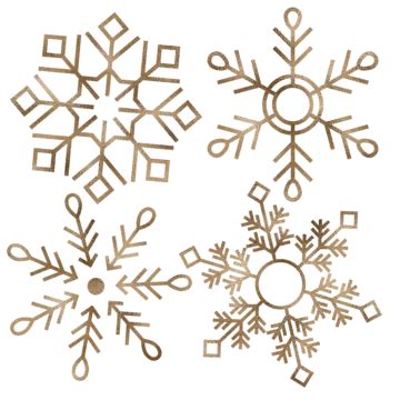 Gold Snowflake Clip Art Vector Snowflake Gold Christmas PNG And