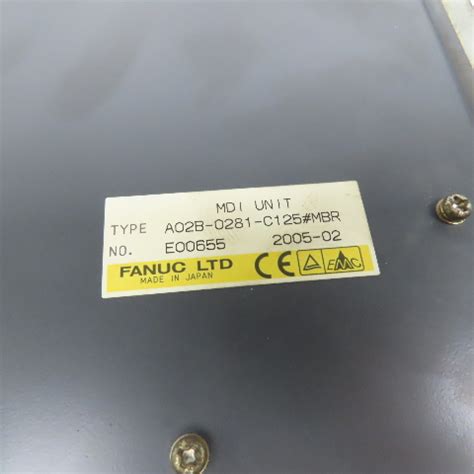 Fanuc A02B 0281 C125 MBR MDI Unit Keypad Bullseye Industrial Sales