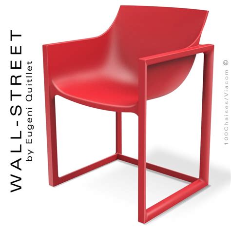 Fauteuil design WALL STREET pour extérieur structure et assise coque