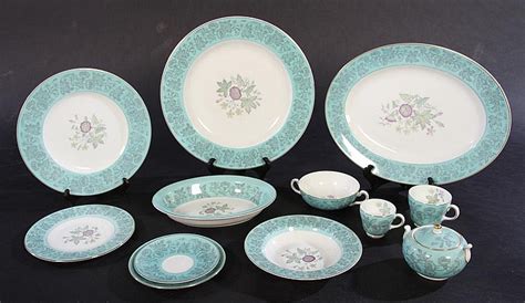 Sold Price Pc Wedgwood Bone China Wildflower Pattern March