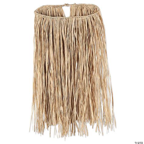 Beistle Adult Raffia Hula Skirt Natural Pack Oriental Trading