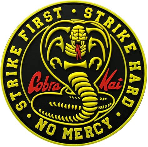 Amazon Cobra Kai No Mercy Strike First Strike Hard Patch D Pvc