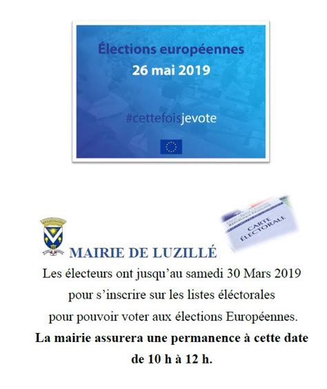 Elections européennes Commune de Luzillé