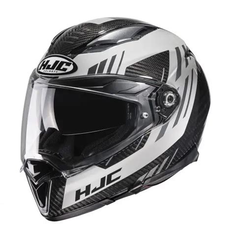 Casco Integrale Hjc F Carbon Kesta Mc Carbon Bianco