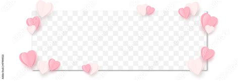 Vector paper hearts png. Hearts on an isolated transparent background ...