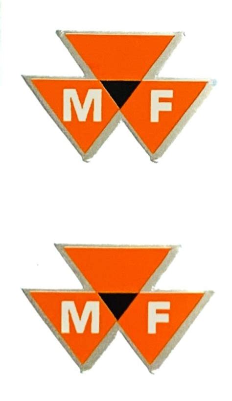 Decal Massey Ferguson Logo Pair Red 58 Dm973 Midwest Decals And Farm Toys