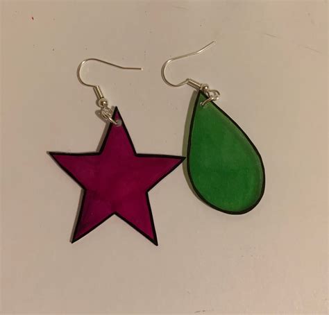 Hisoka Tear And Star Earrings Etsy