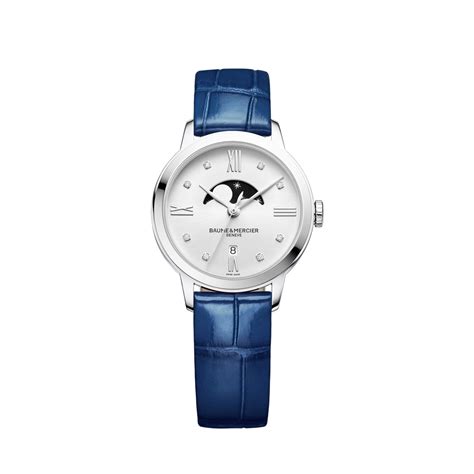 Orologio Baume Mercier Classima Lady Con Fasi Lunari E Cinturino In