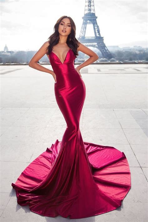 Mermaid Style Evening Dress With Lace Up Backless Dresses Evening Dress Fashion Evening