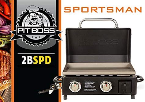 Pit Boss Pb2bspd Sportsman Tabletop Portable Gas Griddle 2 Burner Black Pricepulse